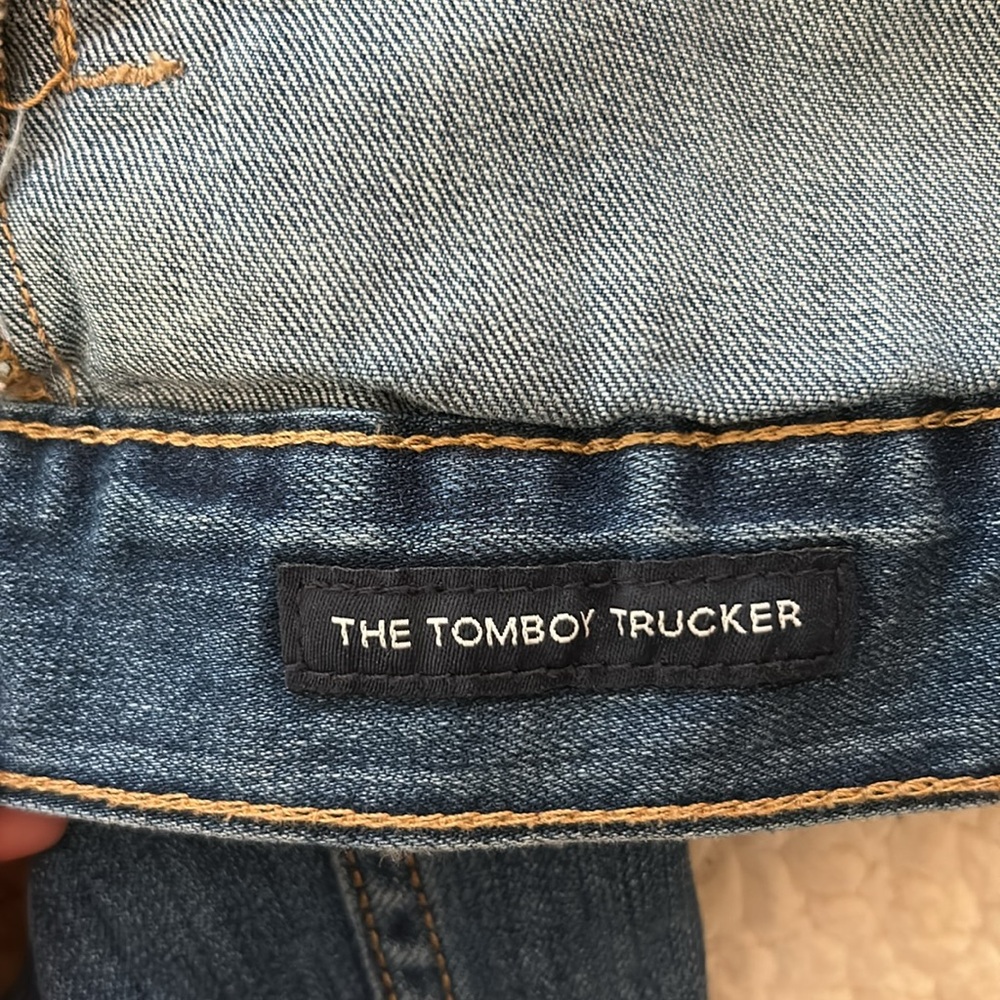 Lucky Brand Blue the tomboy trucker Denim Jacket - Picture 7 of 8